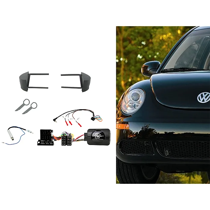 CTKVW02 VW Beetle 1998 - 2010 Car Stereo Fitting Kit Fascia, Steering Control, Aerial, Keys