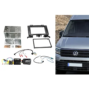 Connects2 CTKVW10 Volkswagen Crafter 2014-2017 Double Din Car Stereo Fascia Fitting Kit