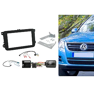  Volkswagen EOS, Fusca, Golf, Jetta Double Din Car Stereo Fascia Fitting Kit