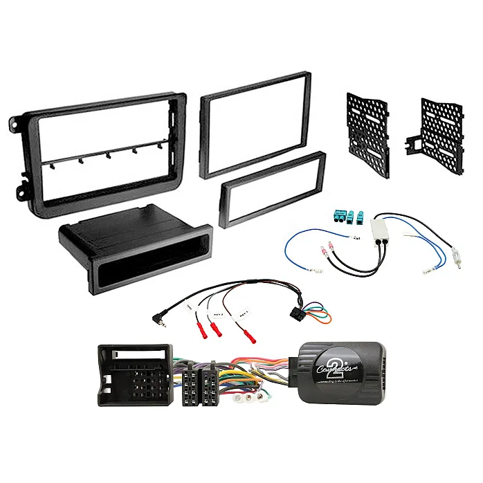 CTKVW22 Volkswagen Matt Black Single / Double Din Car Stereo Fascia Fitting Kit