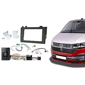 Connects2 CTKVW47 VW Transporter T6.1 2019> Double Din Car Stereo Fascia Fitting Kit