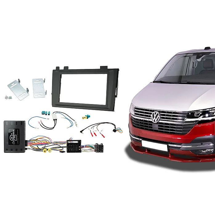 Connects2 CTKVW47 Volkswagen Transporter 2019 Onwards Double Din Car Stereo Fascia Fitting Kit