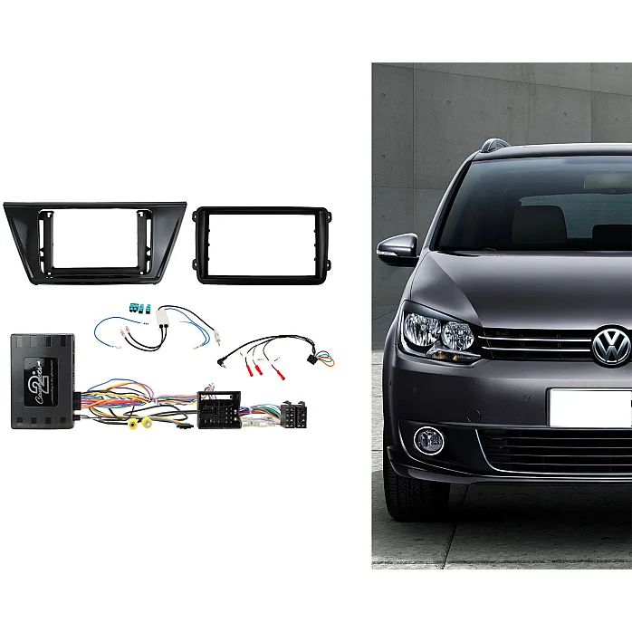 Connects2 CTKVW48 VW Touran 2016> Double Din Car Stereo Fascia Fitting Kit