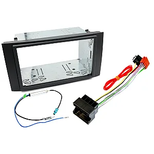 InCarTec FK-716 VW Touareg , Transporter Complete Double DIN Stereo Fascia Wiring Fitting Kit