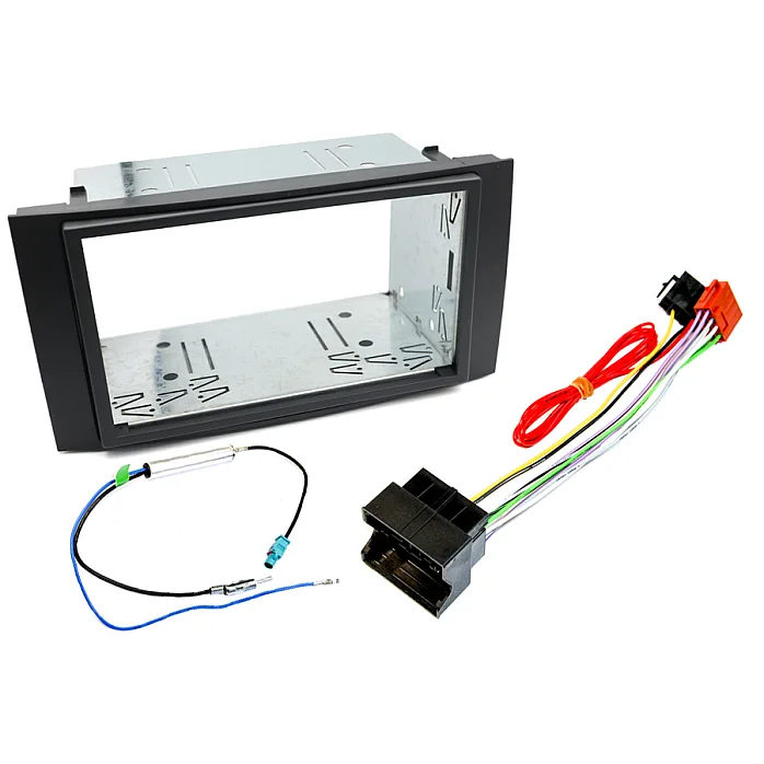 InCarTec FK-716 VW Touareg , Transporter Complete Double DIN Stereo Fascia Wiring Fitting Kit