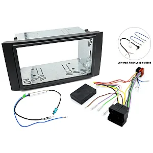 InCarTec FK-716-SWC VW Touareg Complete Double DIN Stereo Fascia Fitting Kit With SWC