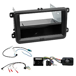 VW Transporter T5 Delta Car CD Stereo Fitting Kit Fascia, Steering Stalk Adaptor, Aerials