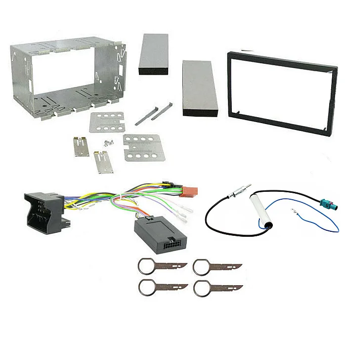 VW Transporter Double Din Car CD Stereo Can-Bus Wiring Fitting Kit, Fascia, Steering Control