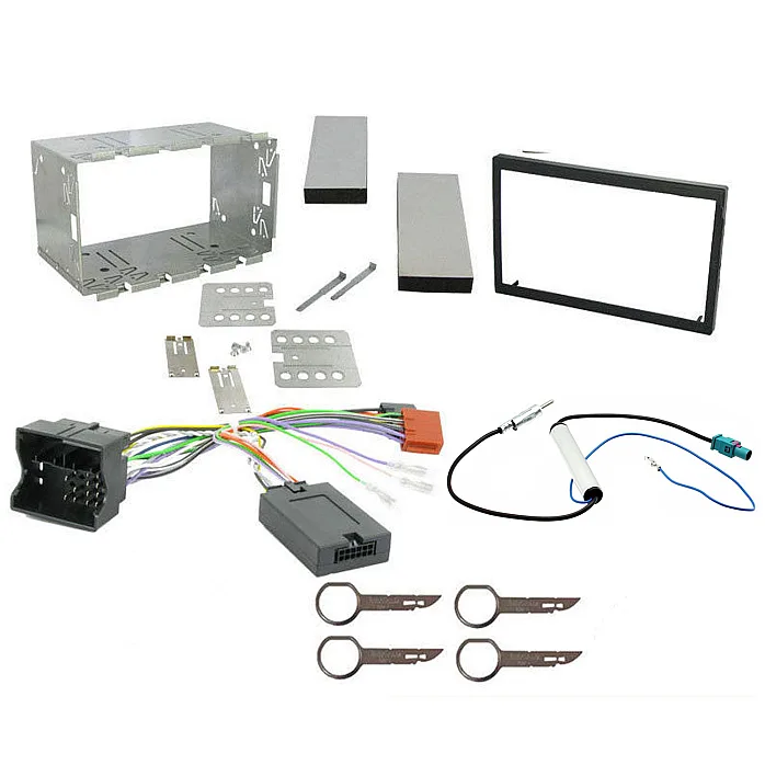 VW Transporter 2006-2008 Double Din Car CD Stereo Can-Bus Wiring Fitting Kit, Fascia, Steering Control