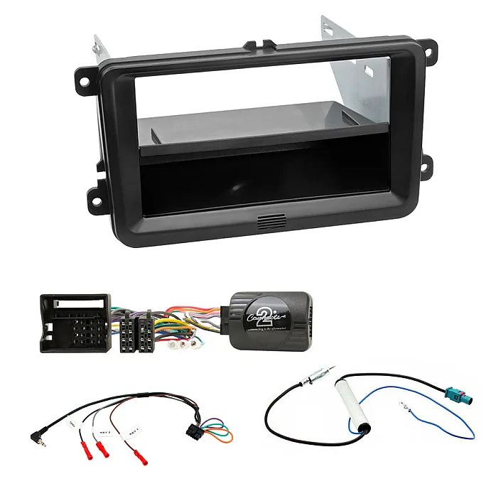 VW Caddy, EOS, Golf, Passat, Touran Double/Single din Car Stereo Fascia Fitting Kit