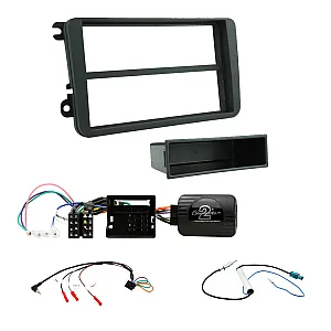 VW Passat, Scirocco Dynaudio Single Din Fascia Steering Retention Antenna Fitting kit