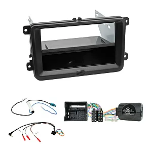 VW Transporter T6 Single / Double Din Car Stereo Fascia Steering Control Antenna Fitting kit