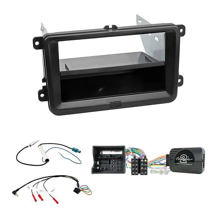 VW Transporter T6 Single / Double Din Car Stereo Fascia Steering Control Antenna Fitting kit