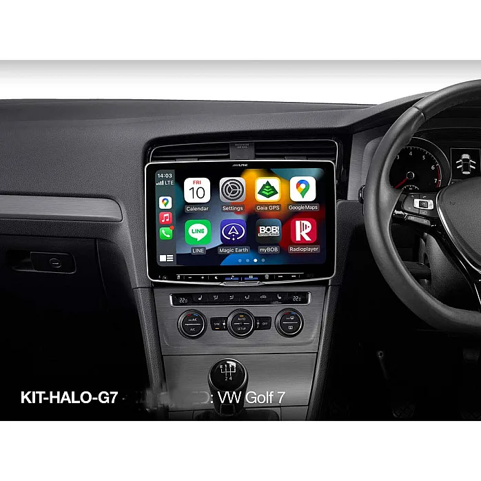 Alpine KIT-HALO-G7R Installation Kit with CAN to UART Interface Support of Display (MFD) and SWRC for Volkswagen Golf 7