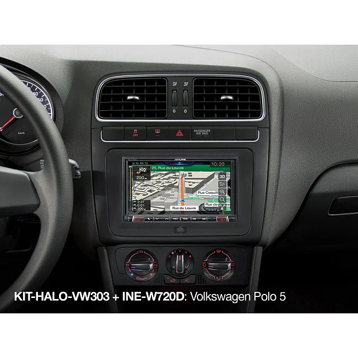 Alpine KIT-HALO-VW303DU VW Transporter T6 (2015-2019) Double Din Car Stereo Fitting Kit