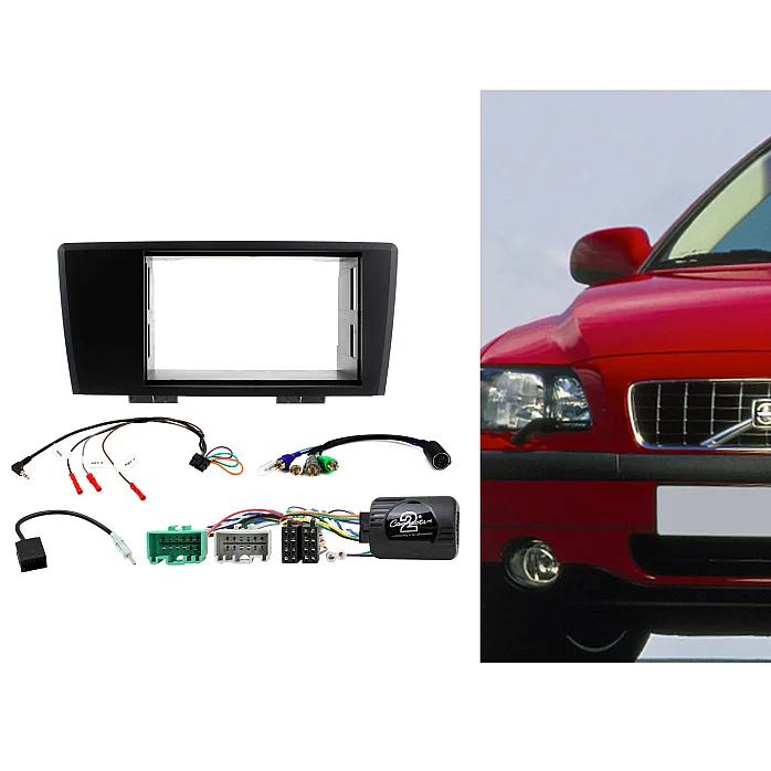 Connects2 CTKVL15 Volvo S60, V70 2000 - 2004 Double Din Car Stereo Fascia Fitting Kit - Black