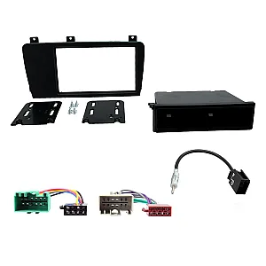 Volvo S60, V70, XC70 Car Stereo Black Single / Double Din Fascia Panel Fitting Kit