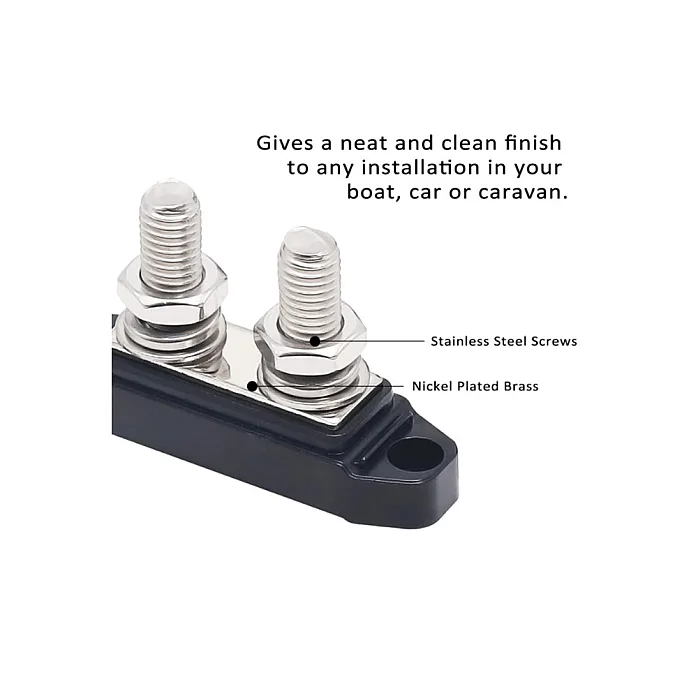 RECOIL 10-S2P-38 Dual/ 2 Pole Busbar Kit (3/8" Terminal Power Distribution Block)