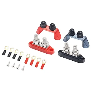 RECOIL 10-S2P-38 Dual/ 2 Pole Busbar Kit (3/8" Terminal Power Distribution Block)