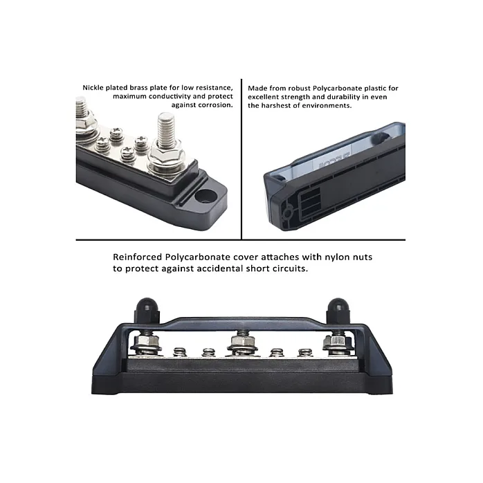 RECOIL 10-SBB-38 3+8 Pole Busbar kit (3 x 3/8" Terminal Power Distribution Block)