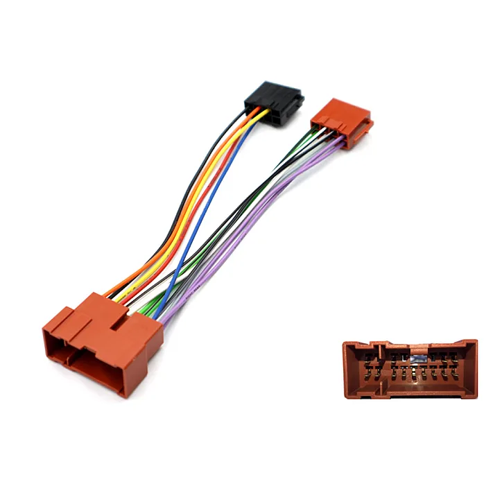 InCarTec 20-122 Nissan 16 Pin Radio Replacement ISO Adapter Cable (no steering controls)