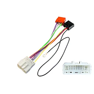 InCarTec 20-163 Nissan 20 Pin Radio Replacement ISO Adaptor Cable (No Steering Controls)