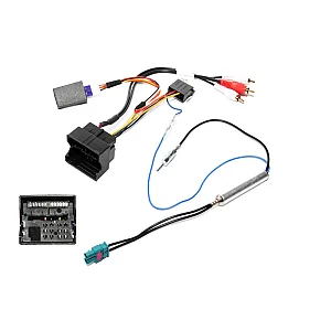 InCarTec 20-265A-IGN Audi Quadlock to ISO and PHONO Harness Adaptor With Antenna and CAN Ignition