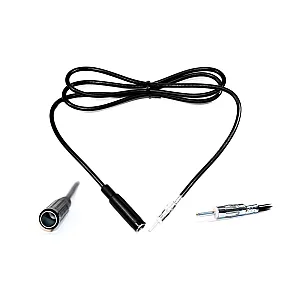 InCarTec 21-003 90cm Car Radio Antenna Extension Cable (DIN Plug Connector to DIN Socket)