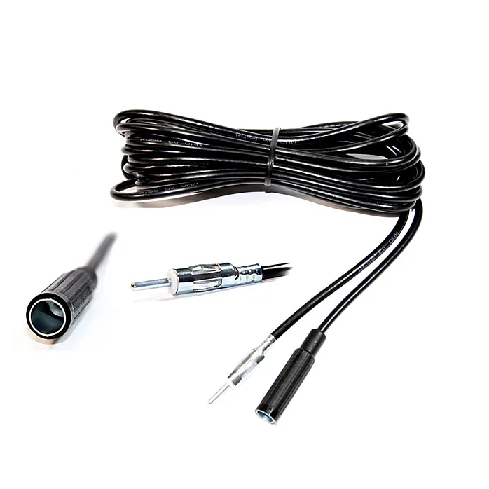 InCarTec 21-006 3.5 Metre Car Radio Antenna Extension Cable (DIN Plug Connector to DIN Socket)