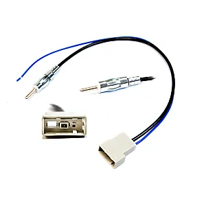 InCarTec 21-118 Nissan Grey Rectangle to Din Car Aerial Antenna Adaptor Cable