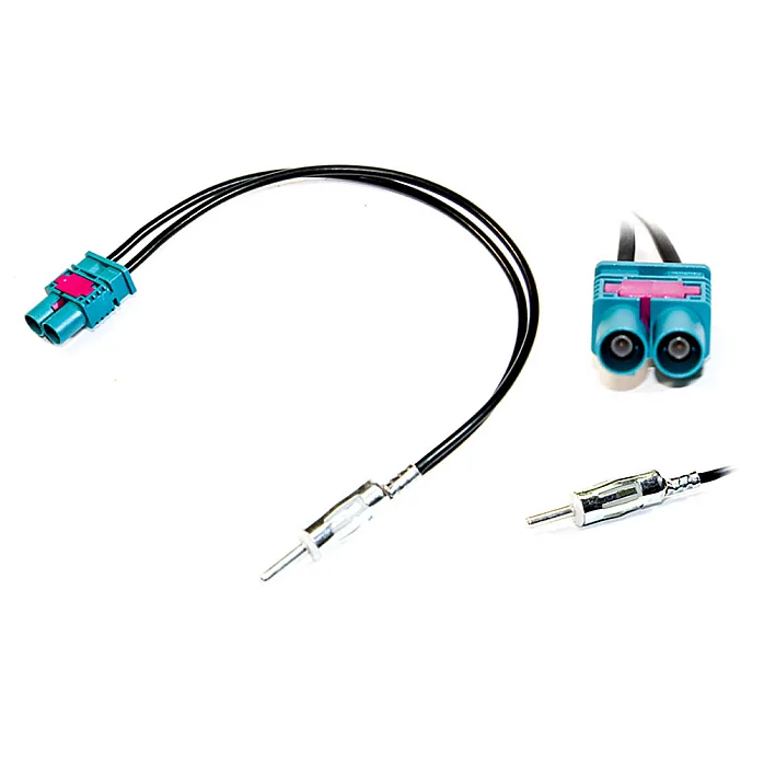 InCarTec 21-138 Skoda Octavia, Superb Double Fakra to Din Non Amplified Antenna Adapter Cable