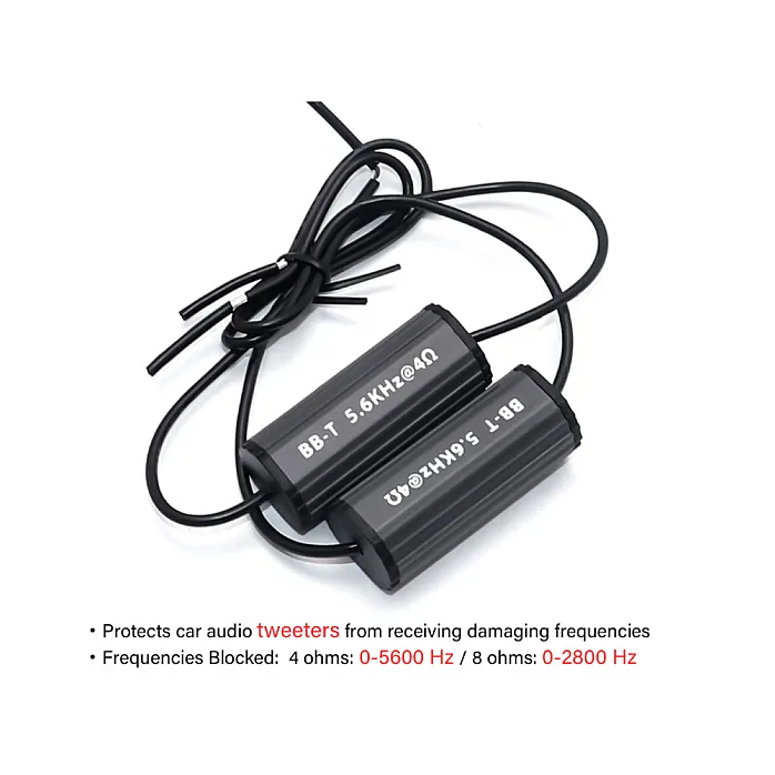 RECOIL 23-055 Tweeter Bass Blockers/ Filter/ Capacitors (PAIR) 0 to 5.6kHz at 4 Ohms