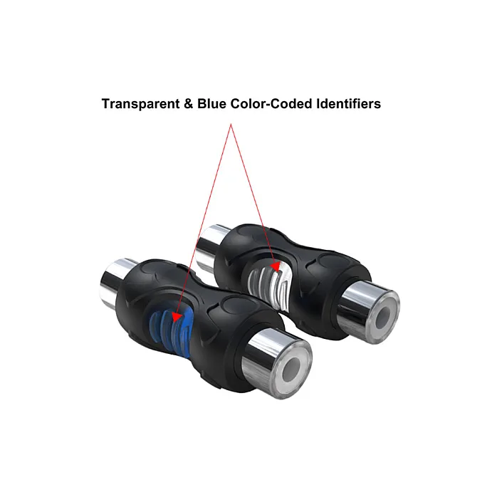 RECOIL 32-200B RCA Female to RCA Female Phono Extension Adaptors (8 Pack)