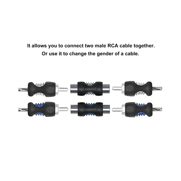 RECOIL 32-200B RCA Female to RCA Female Phono Extension Adaptors (8 Pack)