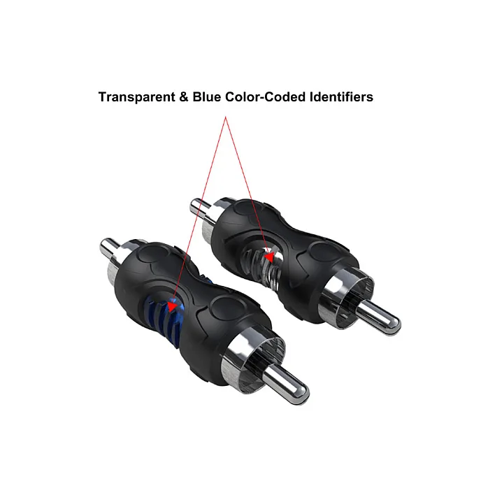 RECOIL 32-201B RCA Male to RCA Male Phono Extension Adaptors / Connectors (8 Pack)