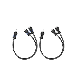 RECOIL 32-202 Echo Series OFC RCA Phono Y-Adaptor Lead 1 Male to 2 Female (PAIR)