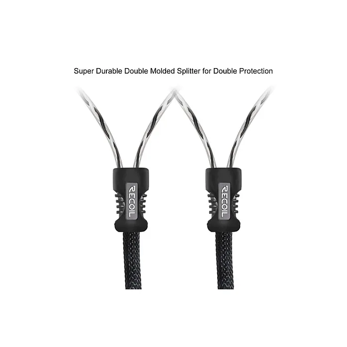 RECOIL Echo Pro-Series Premium 2-channel Twisted Pair RCA Phono Audio Cable 5m (17ft)