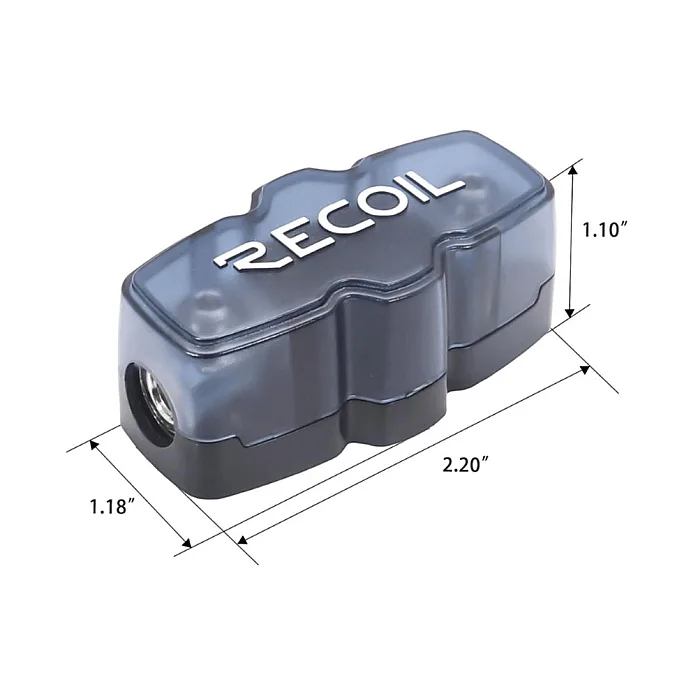 RECOIL 33-003 (MINI ANL) Inline Fuse Holder (4-8 AWG)
