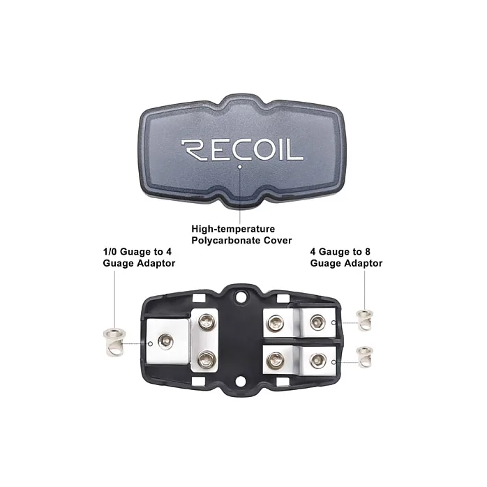 RECOIL 33-004 (MINI ANL) 2-Way Inline Fuse Holder (4-8 AWG)