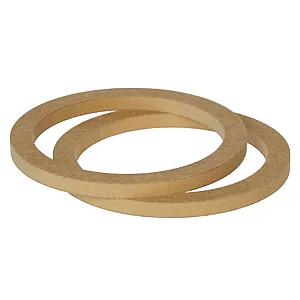 InCarTec 40-000-165-12 165mm (6.5") MDF Spacer Rings For 165mm Speakers (12mm Depth) PAIR