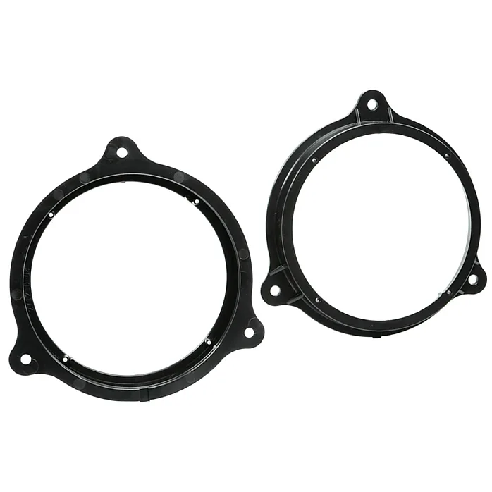 InCarTec Renault 165mm Front or Rear Door Speaker Adapter Rings/Panels With Speaker Adaptor Plugs