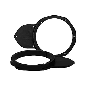 InCarTec 40-1173W-200 Volkswagen 200mm Front Door Speaker Adaptor Rings (MDF)