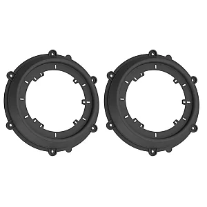 InCarTec 40-1783-165 Porsche 165mm Front Door Speaker Adaptor Rings/Panels
