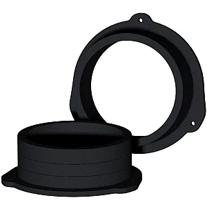 InCarTec 40-1924W-165 Audi 165mm (6.5") Rear Speaker Panel Adaptor Rings (MDF)