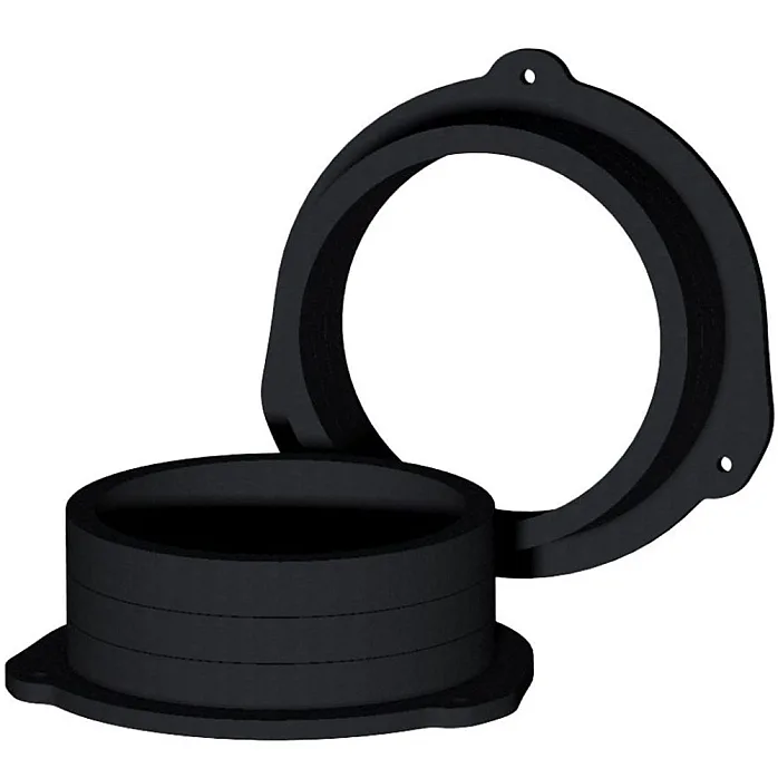 InCarTec 40-1924W-165 Audi 165mm (6.5") Rear Speaker Panel Adaptor Rings (MDF)