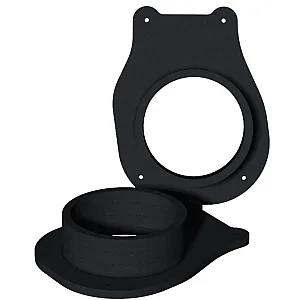 InCarTec 40-1963W-165 Citroen 165mm Complete Front or Rear Door Speaker Adaptor Rings/Panels