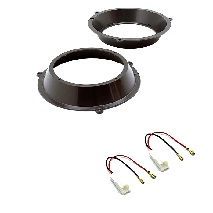 Fiat Panda 2003 - 2012 165mm 17cm Front Door Speaker Adaptor With Plugs