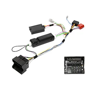 49-AUD-02 Audi Quadlock CAN Steering Wheel Control Interface And Audio Adaptor Cable For Rear Amplified Cars