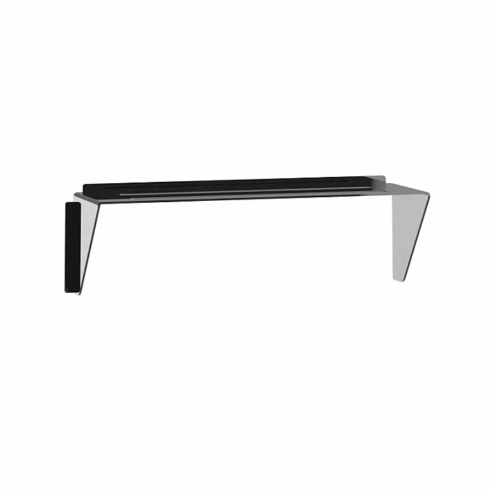 InCarTec 50-010 Universal Car Radio Stereo Audio Sun Shade Visor (GLOSS BLACK)