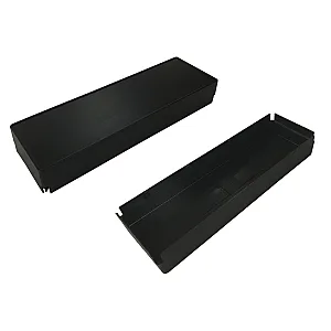InCarTec 50-052 Universal ABS Single Din Car Audio Radio Cover (MATT BLACK)